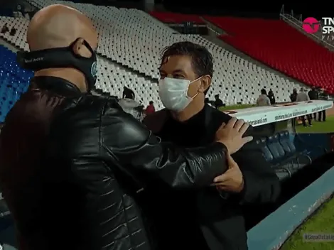 Es un genio: Gallardo fue a saludar al Gallego Méndez y lo trolleó frente a las cámaras