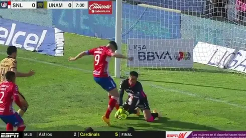 Polémico gol anulado a San Luis.