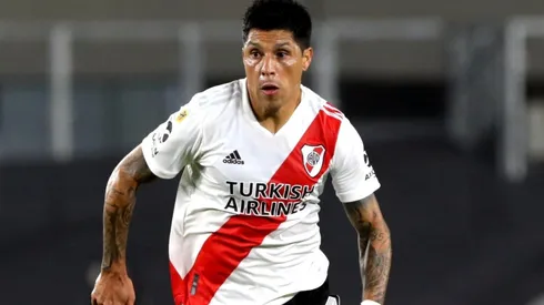 Enzo Pérez, posible titular en la visita de River a Godoy Cruz (Foto: Getty Images).