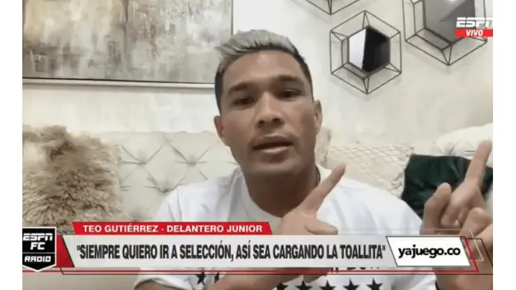 "Profe, aquí estoy": Teófilo Gutiérrez no pierde la esperanza de la Selección