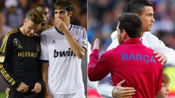 David Beckham, Kaka, Cristiano Ronaldo y Lionel Messi