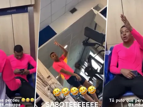 Video: Neymar y Paredes molestaron a Mbappé en el vestuario y se re calentó