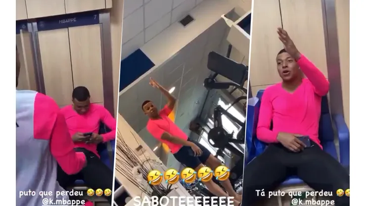 Video: Neymar y Paredes molestaron a Mbappé en el vestuario y se re calentó