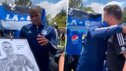 Andrés Felipe Román compartió con hinchas de Millonarios y agradeció por todo el apoyo que ha recibido.