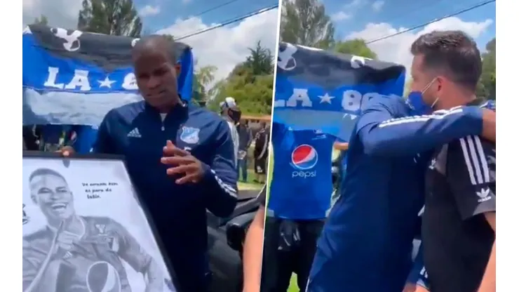 Andrés Felipe Román compartió con hinchas de Millonarios y agradeció por todo el apoyo que ha recibido.