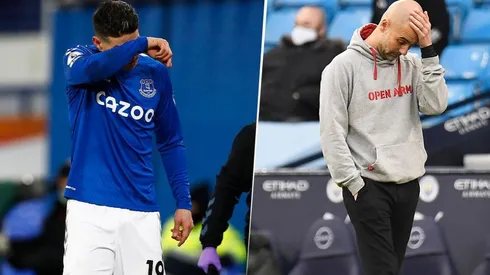 James Rodríguez y Pep Guardiola.