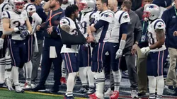 Patrick Chung y Tom Brady