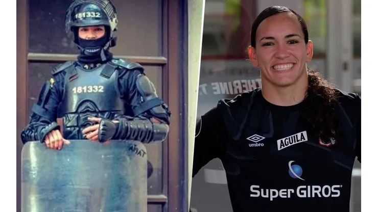 Luz Katherine Tapia, la mujer que renunció a la Policía para seguir su sueño de jugar al fútbol profesional.