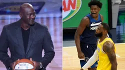 Michael Jordan, Anthony Edwards y LeBron James