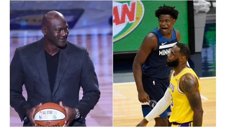 Michael Jordan, Anthony Edwards y LeBron James