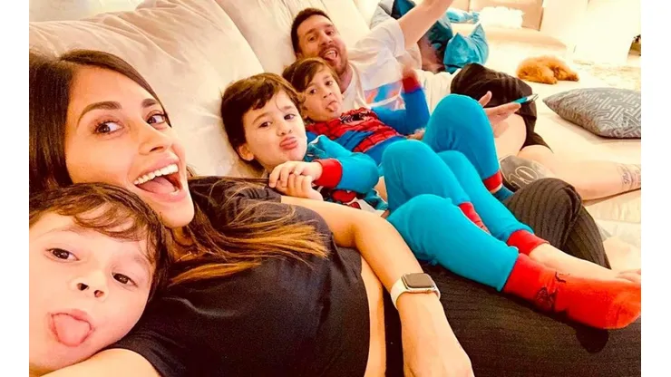 Amor puro: el tierno posteo de Anto Roccuzzo para Messi por el Día del Padre