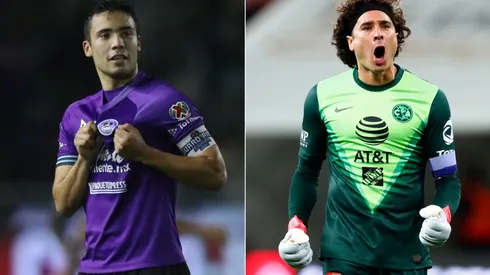 Nicolás Díaz de Mazatlán (izq) y Guillermo Ochoa del América (Getty).