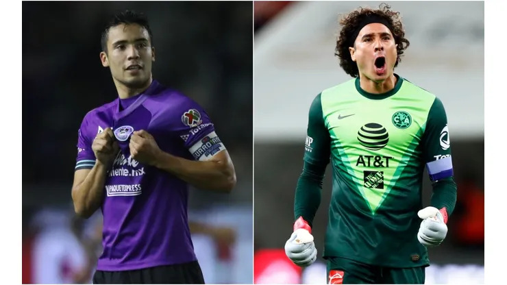 Nicolás Díaz de Mazatlán (izq) y Guillermo Ochoa del América (Getty).