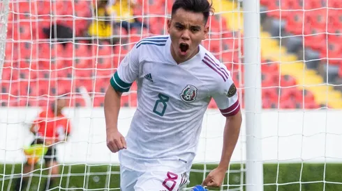 Carlos Rodríguez, autor del primer gol de México en el Preolímpico.