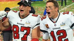 Tom Brady y Rob Gronkowski