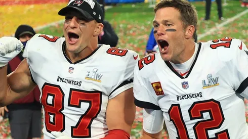 Tom Brady y Rob Gronkowski