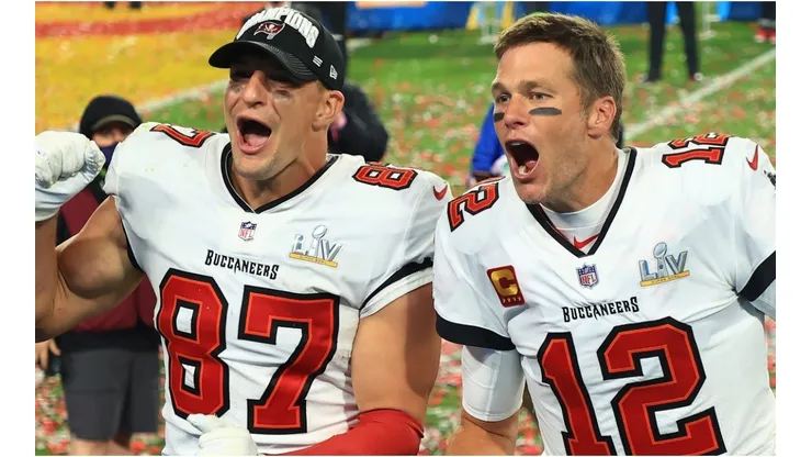 Tom Brady y Rob Gronkowski