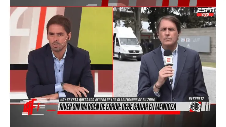 Para Closs, hay un titular de River que "se está ganando los boletos para salir"