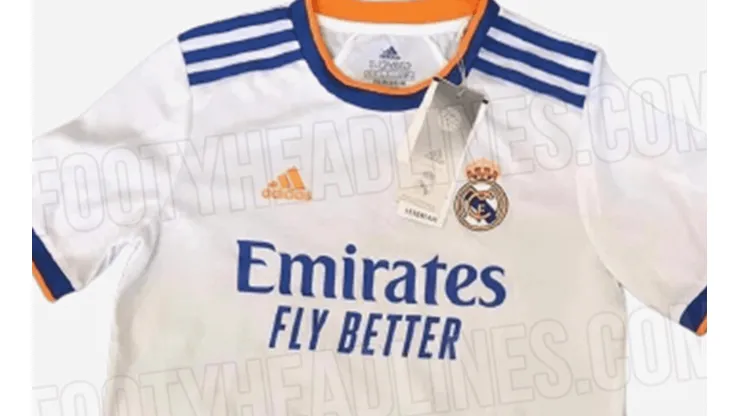 Vuelve el naranja: se filtró la camiseta del Real Madrid para la próxima temporada