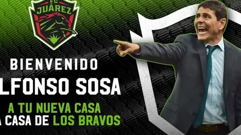 Alfonso Sosa fue presentado como DT de Juárez en sustitución de Luis Fernando Tena.