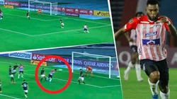 Así fue el gol de Miguel Ángel Borja en la vuelta de la Libertadores entre Junior y Caracas,