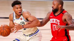 P.J. Tucker y Giannis Antetokounmpo