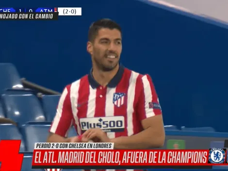 Video: Simeone lo sacó con el Atlético perdiendo y Suárez salió 'riéndose'