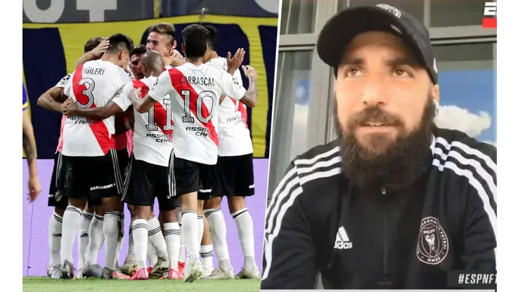 La figura de River por la que Higuaín tiene debilidad: "Me encanta"