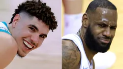 LaMelo Ball y LeBron James (Foto: Getty)