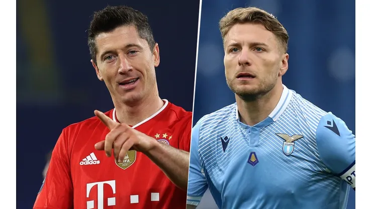 Robert Lewandowski y Ciro Immobile, UEFA Champions League (Imagen: Getty)