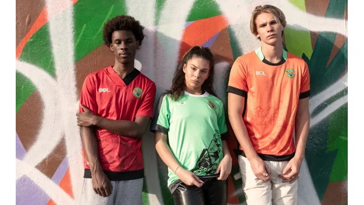 Camisetas de la selección de fútbol de Montserrat (Foto: BOL)
