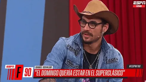 Daniel Osvaldo hizo reír a todos en el piso.