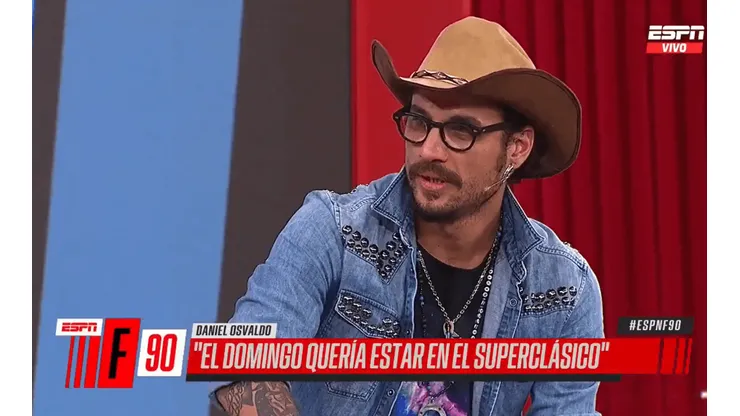 Daniel Osvaldo hizo reír a todos en el piso.