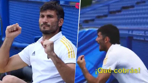 Video: filmaron a Javi García en el Superclásico y sus reacciones hicieron estallar a todos