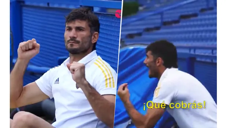 Video: filmaron a Javi García en el Superclásico y sus reacciones hicieron estallar a todos