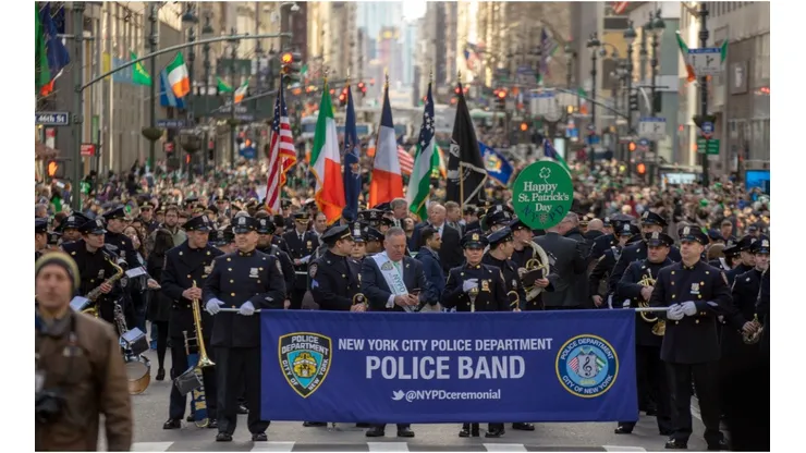 El desfile del Día de San Patricio de la ciudad de Nueva York se remonta a 1762 (Fuente: Getty).