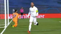 La celebración de Sergio Ramos.