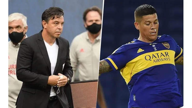El meme contra Gallardo al que le dio "me gusta" Marcos Rojo tras el Boca-River