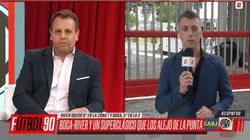 Mauro Palacios en el móvil desde River.