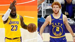 LeBron James y Nico Mannion