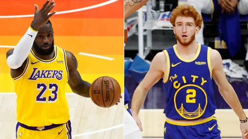 LeBron James y Nico Mannion