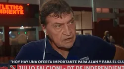 Falcioni sobre el Superclásico: "Los dos equipos con línea de cinco, ¡mamita!"