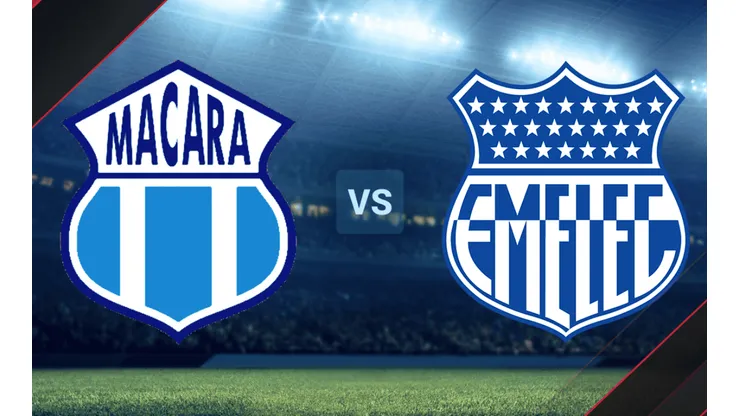 Macará vs. Emelec por la Copa Sudamericana.