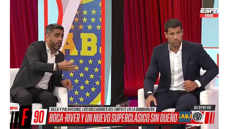 Seba Domínguez se enojó con el Negro Bulos en ESPN F90: "A mi me gusta hablar de fútbol"