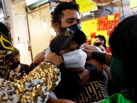 Luchadores contra irresponsables de la Central de Abasto