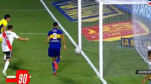 La jugada que festejó todo River... antes de tiempo.