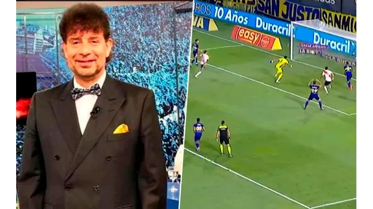 Relato: Mollo casi se nos va en vivo con la jugada más milagrosa del Superclásico