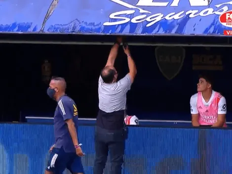 Video: Gallardo mandó a sacar los micrófonos del banco de suplentes