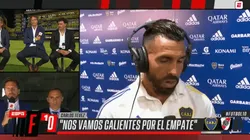 Carlos Tevez luego del Superclásico.