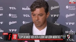 Marcelo Gallardo tras el 1-1 en el Superclásico.